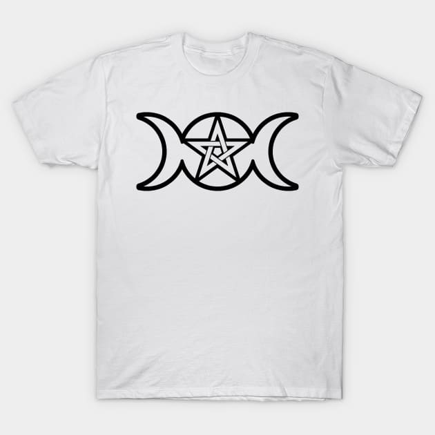 pagan three crones and pentacle T-Shirt by Made the Cut